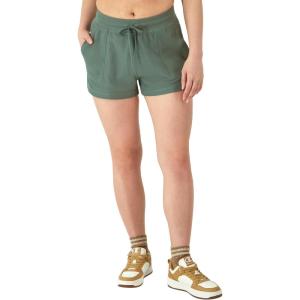 imageChampion Womens Campus Pique Shorts Lightweight Fashion 25 BlackNurture Green