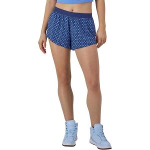 imageChampion Womens Shorts Performance MoistureWicking Athletic Shorts with Liner For Women 25C Interlock Blown Glass Blue Hd C Logo