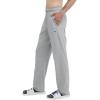 imageChampion Mens Pants Lightweight OpenHem Lounge Pants for Men Jersey Pants Reg or Big ampamp TallOxford Gray C Patch Logo
