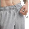 imageChampion Mens Pants Lightweight OpenHem Lounge Pants for Men Jersey Pants Reg or Big ampamp TallOxford Gray C Patch Logo