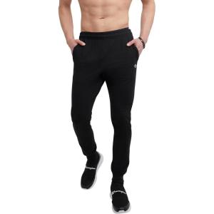imageChampion Mens Joggers Lightweight Lounge Pants Jersey Graphic Pants for Men 31quotBlack C Patch Logo