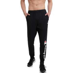 imageChampion Mens Joggers Lightweight Lounge Pants Jersey Graphic Pants for Men 31quotBlack Script