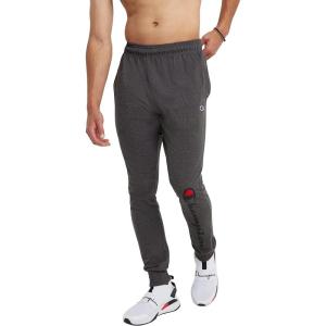 imageChampion Mens Joggers Lightweight Lounge Pants Jersey Graphic Pants for Men 31quotGranite Heather Script