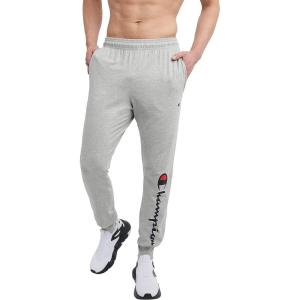 imageChampion Mens Joggers Lightweight Lounge Pants Jersey Graphic Pants for Men 31quotOxford Gray Script
