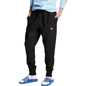 imageChampion Mens Reverse Weave Joggers Comfortable Fleece Pants For Men C Logo 305Black C Logo
