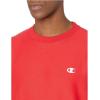 imageChampion Mens Crewneck Sweatshirt Reverse Weave Heavyweight Fleece Sweatshirt For MenTeam Red Scarlet Left Chest C