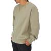 imageChampion Mens Crewneck Sweatshirt Reverse Weave Heavyweight Fleece Sweatshirt For MenWashed Khaki
