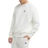 imageChampion Mens Crewneck Sweatshirt Reverse Weave Heavyweight Fleece Sweatshirt For MenWhite Left Chest C
