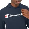 imageChampion Mens Hoodie Midweight Tshirt Hoodie Soft and Comfortable Tshirt Hoodie for MenNavy Script