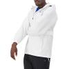 imageChampion Mens Jacket Stadium FullZip Jacket Wind Resistant Water Resistant Jacket For MenWhite Small Script