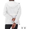 imageChampion Mens Jacket Stadium FullZip Jacket Wind Resistant Water Resistant Jacket For MenWhite Small Script