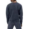 imageChampion Mens Sweatshirt Mineral Dye Graphic Crewneck Sweatshirt Mens Pullover SweatshirtNavy Script Stripe