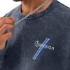 imageChampion Mens Sweatshirt Mineral Dye Graphic Crewneck Sweatshirt Mens Pullover SweatshirtNavy Script Stripe