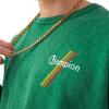 imageChampion Mens Sweatshirt Mineral Dye Graphic Crewneck Sweatshirt Mens Pullover SweatshirtRoad Sign Green Script Stripe