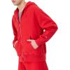 imageChampion Mens ZipUp Hoodie Reverse Weave Sweatshirt Fleece ZipUp Hoodie For MenWashed Athletic Red