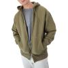 imageChampion Mens ZipUp Hoodie Reverse Weave Sweatshirt Fleece ZipUp Hoodie For MenWashed Outdoor Olive Green