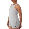 imageChampion WomenS Tank Top Ribbed High Neck Tank Top Fitted Sleeveless Top For WomenOxford Gray