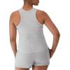 imageChampion WomenS Tank Top Ribbed High Neck Tank Top Fitted Sleeveless Top For WomenOxford Gray