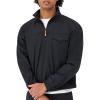 imageChampion Mens Pullover QuarterZip Comfortable Mens Jacket Casual 14 Zip Popover For MenBlack