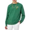 imageChampion Mens Sweatshirt Mineral Dye Graphic Crewneck Sweatshirt Mens Pullover SweatshirtRoad Sign Green Script Stripe