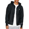 imageChampion Mens ZipUp Hoodie Reverse Weave Sweatshirt Fleece ZipUp Hoodie For MenBlack Left Chest C