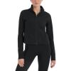 imageChampion Womens Jacket Cardio Zip Up Jacket Moisture Wicking Anti Odor Jacket for WomenBlack