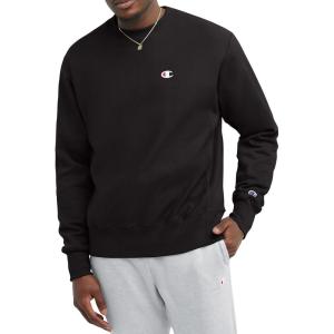 imageChampion Mens Crewneck Sweatshirt Reverse Weave Heavyweight Fleece Sweatshirt For MenBlack Left Chest C