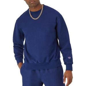 imageChampion Mens Crewneck Sweatshirt Reverse Weave Heavyweight Fleece Sweatshirt For MenDark Night Blue