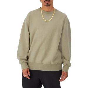imageChampion Mens Crewneck Sweatshirt Reverse Weave Heavyweight Fleece Sweatshirt For MenWashed Khaki