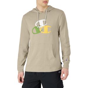 imageChampion Mens Hoodie Midweight Tshirt Hoodie Soft and Comfortable Tshirt Hoodie for MenArctic Cold Beige Offset Cs