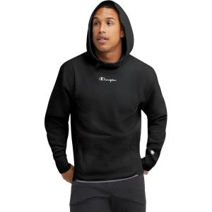 imageChampion Mens Hoodie Midweight Tshirt Hoodie Soft and Comfortable Tshirt Hoodie for MenBlack Small Script