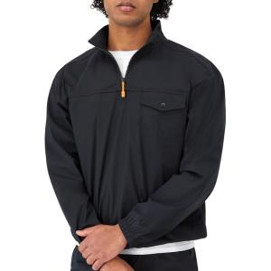imageChampion Mens Pullover QuarterZip Comfortable Mens Jacket Casual 14 Zip Popover For MenBlack