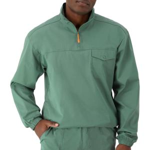 imageChampion Mens Pullover QuarterZip Comfortable Mens Jacket Casual 14 Zip Popover For MenNurture Green