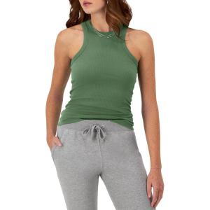 imageChampion WomenS Tank Top Ribbed High Neck Tank Top Fitted Sleeveless Top For WomenNurture Green
