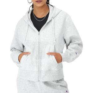 imageChampion womens Zipup Hoodie Reverse Weave Fleece Hoodie for Women With ZipperGfs Silver Grey