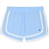 imageChampion Girls Heritage Foldover Mesh Running Basketball Short 275 Inch InseamBlackdutch Blue