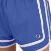 imageChampion Girls Heritage Foldover Mesh Running Basketball Short 275 Inch InseamSaxony Bluepurple