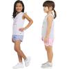 imageChampion Girls Shorts Sets 4 Piece Short Set for Girls Active ClothingHeather Greybright White