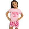 imageChampion Girls Shorts Sets 4 Piece Short Set for Girls Active ClothingSoft Pink