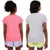 imageChampion Girls Tee Shirt for Kids Short Sleeve TShirt Girls TopsBright Pinkgray Heather