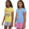 imageChampion Girls Tee Shirt for Kids Short Sleeve TShirt Girls TopsDutch Bluelimelight