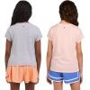 imageChampion Girls Tee Shirt for Kids Short Sleeve TShirt Girls TopsPink Mistgrey Heather