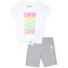 imageChampion Girls Shorts Sets 4 Piece Short Set for Girls Active ClothingSignture Bright White