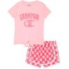 imageChampion Girls Shorts Sets 4 Piece Short Set for Girls Active ClothingSoft Pink