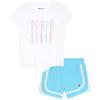 imageChampion Girls Shorts Sets 4 Piece Short Set for Girls Active ClothingWhiteblue