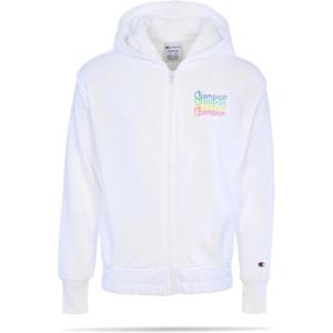 imageChampion Girls Hoodie Sweatshirt Zip Up Fleece Athletic Hoodie for Girl ClothingBright White Signature