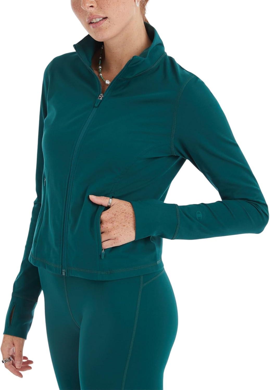 imageChampion Cardio Zip Moisture Wicking Anti Odor Jacket for WomenNight Garden