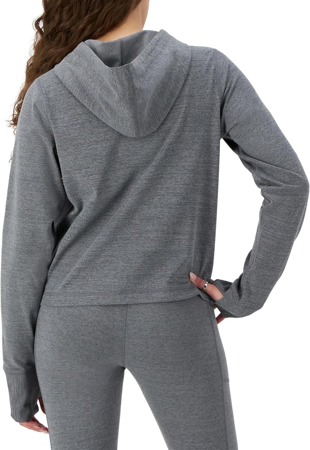 imageChampion WomenS Jacket Soft Touch Moisture Wicking ZipUp Athletic Jacket For WomenEbony Heather