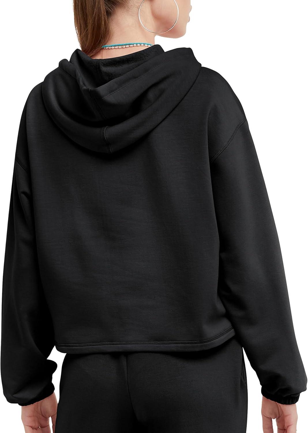imageChampion Womens Soft Touch Pullover HoodieBlack C Logo