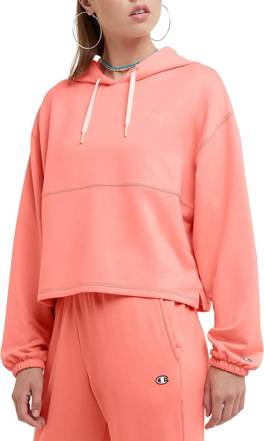 imageChampion Womens Soft Touch Pullover HoodieSugar Peach C Logo
